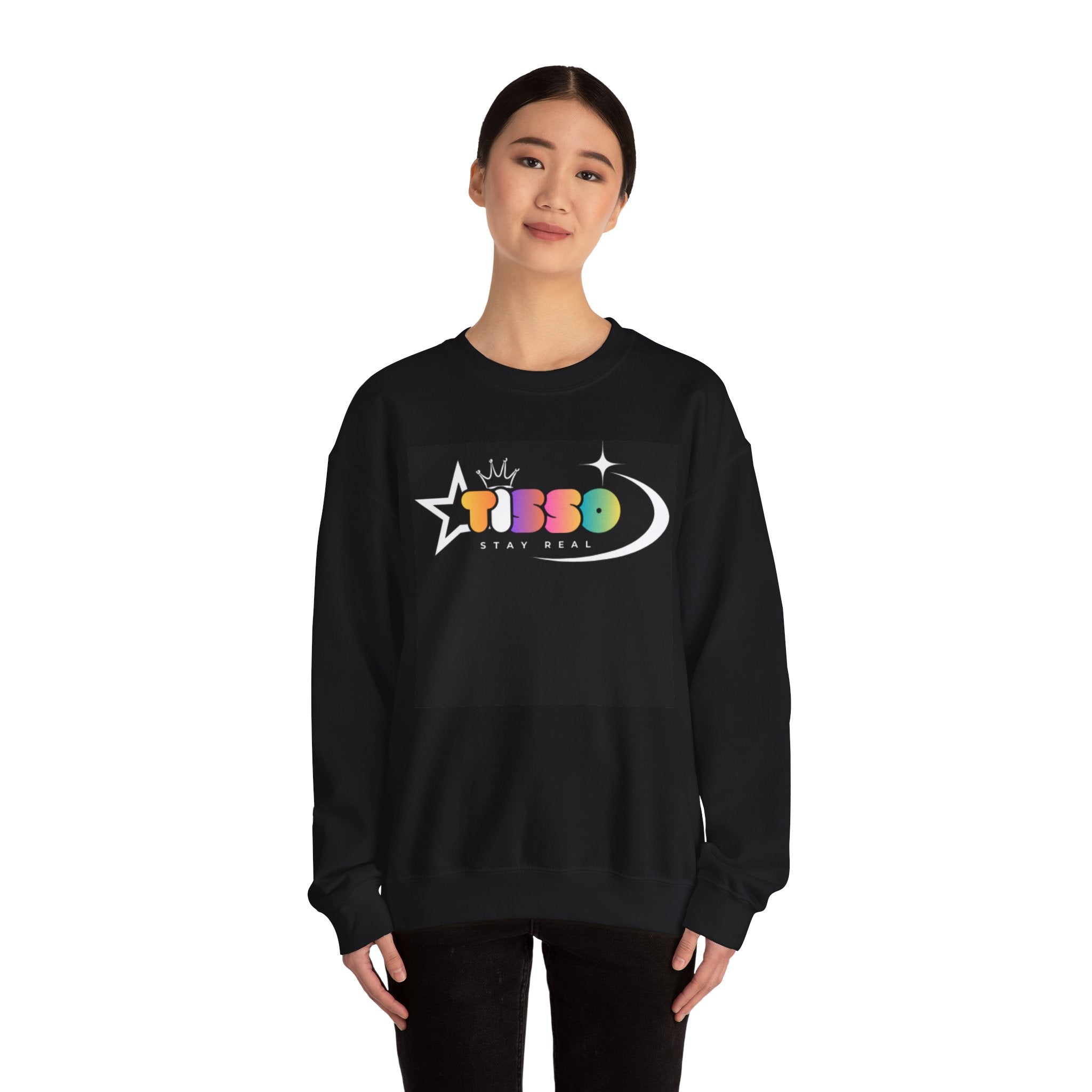 Stay Real Retro Statue Crewneck Sweatshirt