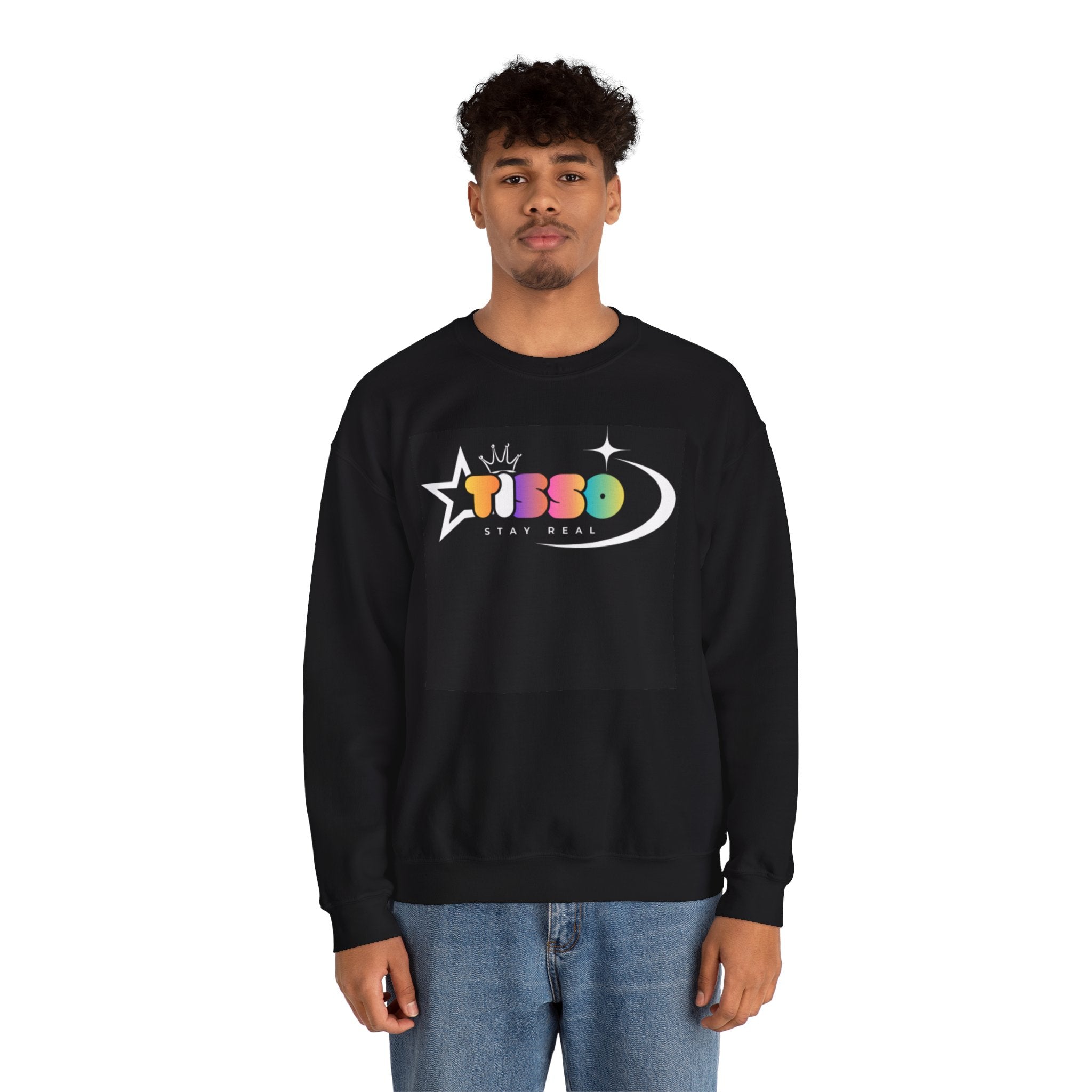 Stay Real Retro Statue Crewneck Sweatshirt
